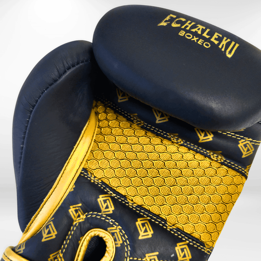 Handmix. GUANTES PREMIUM ENTRENAMIENTO BOXEO AMATEUR: Blanco/Negro + Dorado (v4.0) - Echaleku Boxeo