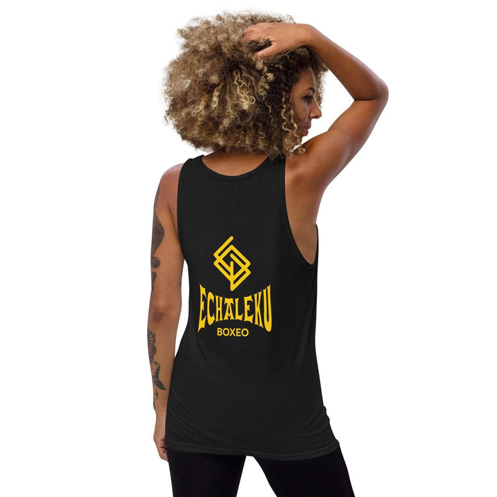 Camiseta entrenamiento MUJER Echaleku Boxeo Logo Negra y Dorada - Echaleku Boxeo