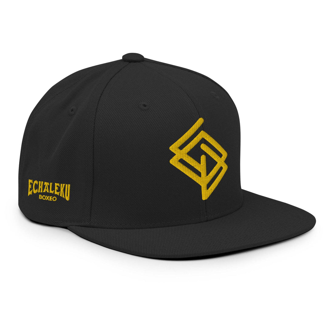 Gorra Echaleku Boxeo RING Snapback Hat Negro y Dorado - Echaleku Boxeo