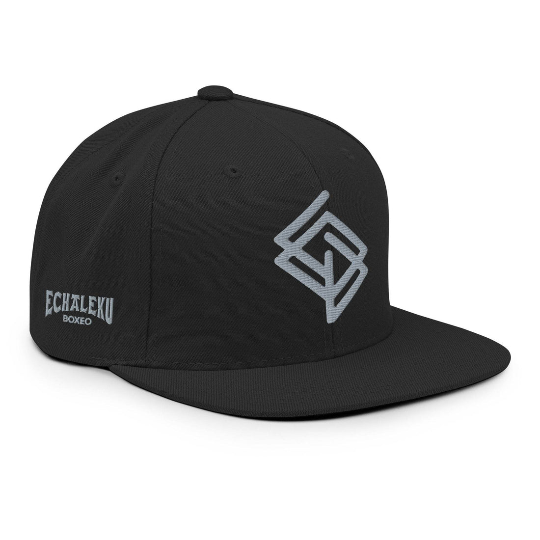 Gorra Echaleku Boxeo RING Snapback Hat Negro y Gris - Echaleku Boxeo