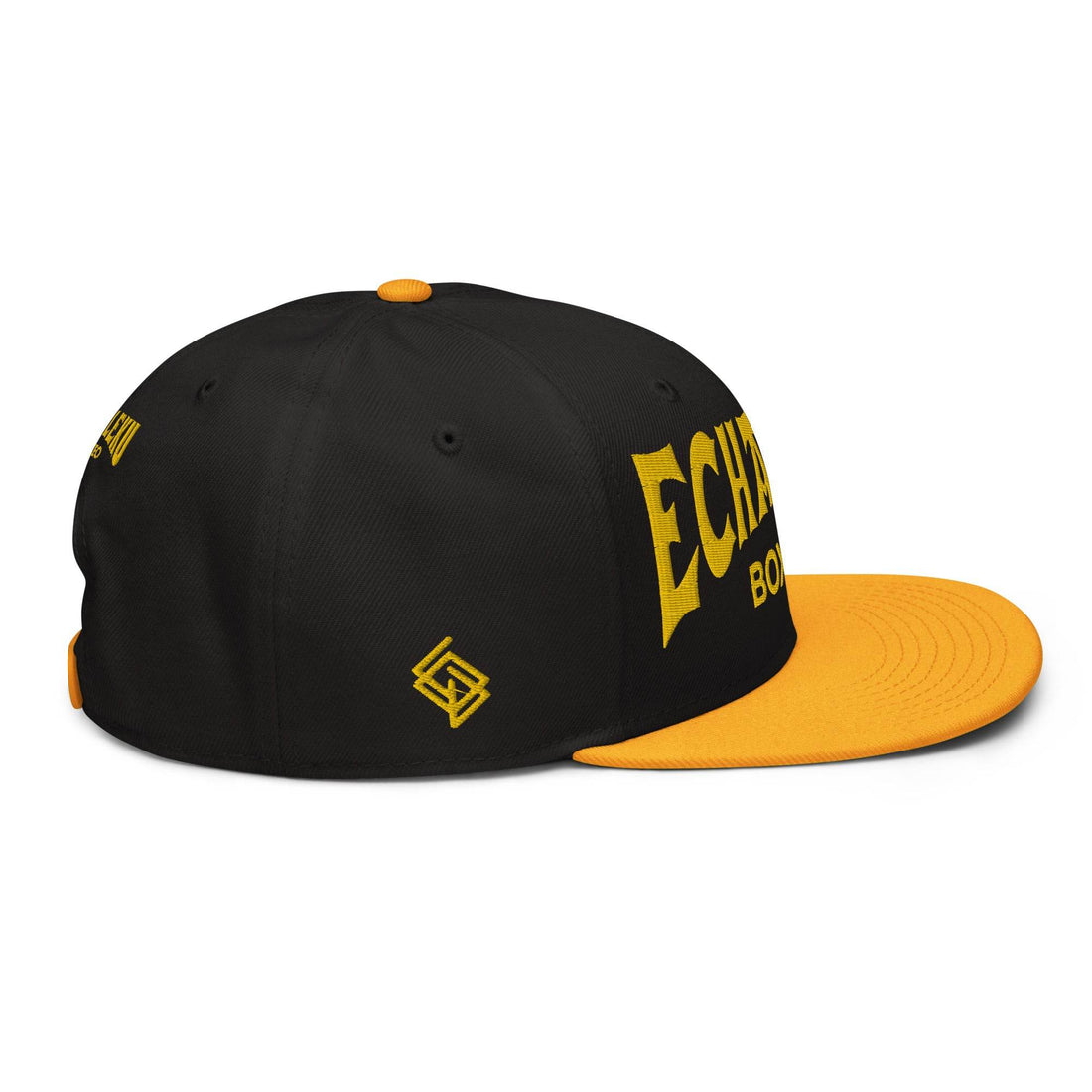 Gorra Echaleku Boxeo Snapback Hat Bicolor Negra y detalles en Dorado - Echaleku Boxeo
