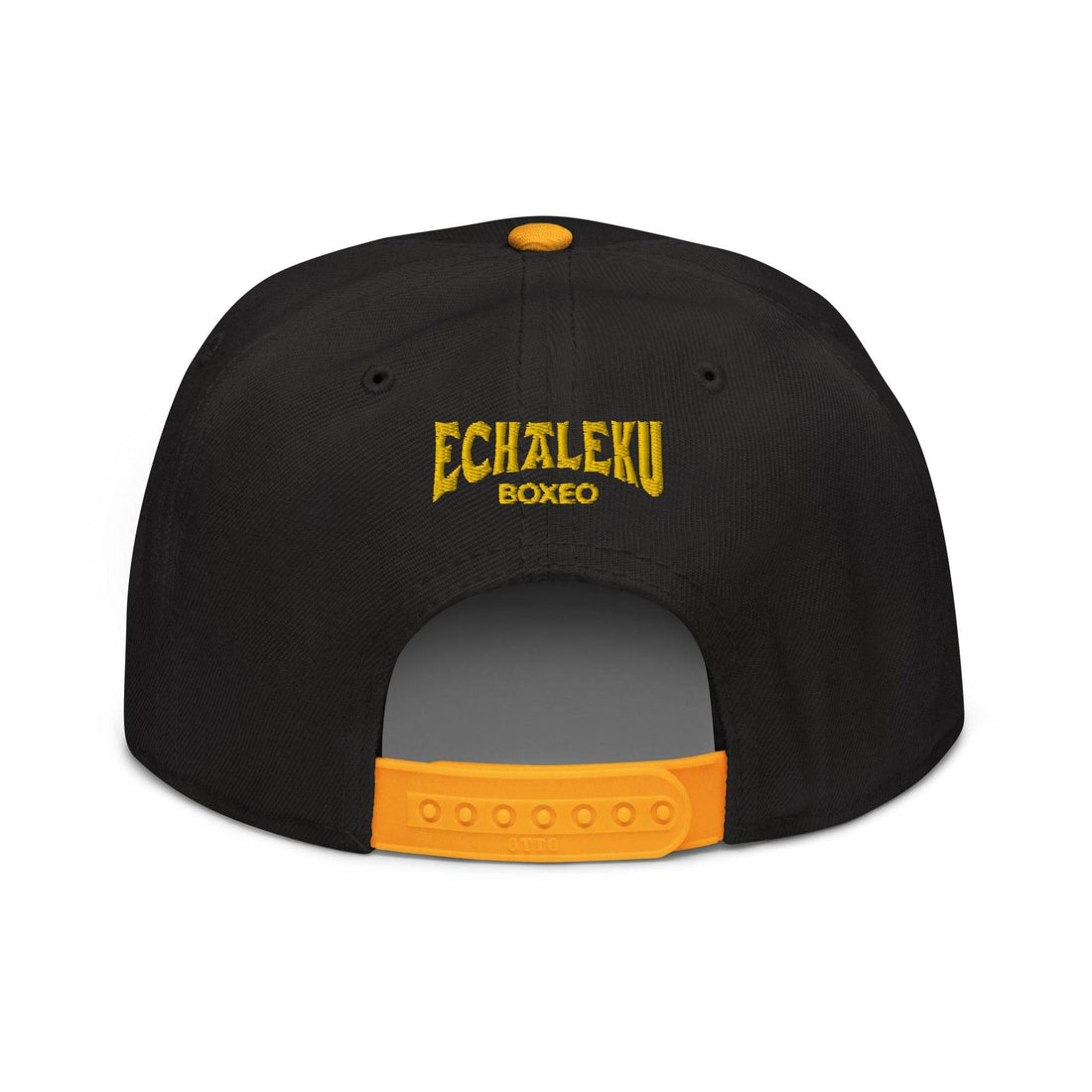 Gorra Echaleku Boxeo Snapback Hat Bicolor Negra y detalles en Dorado - Echaleku Boxeo
