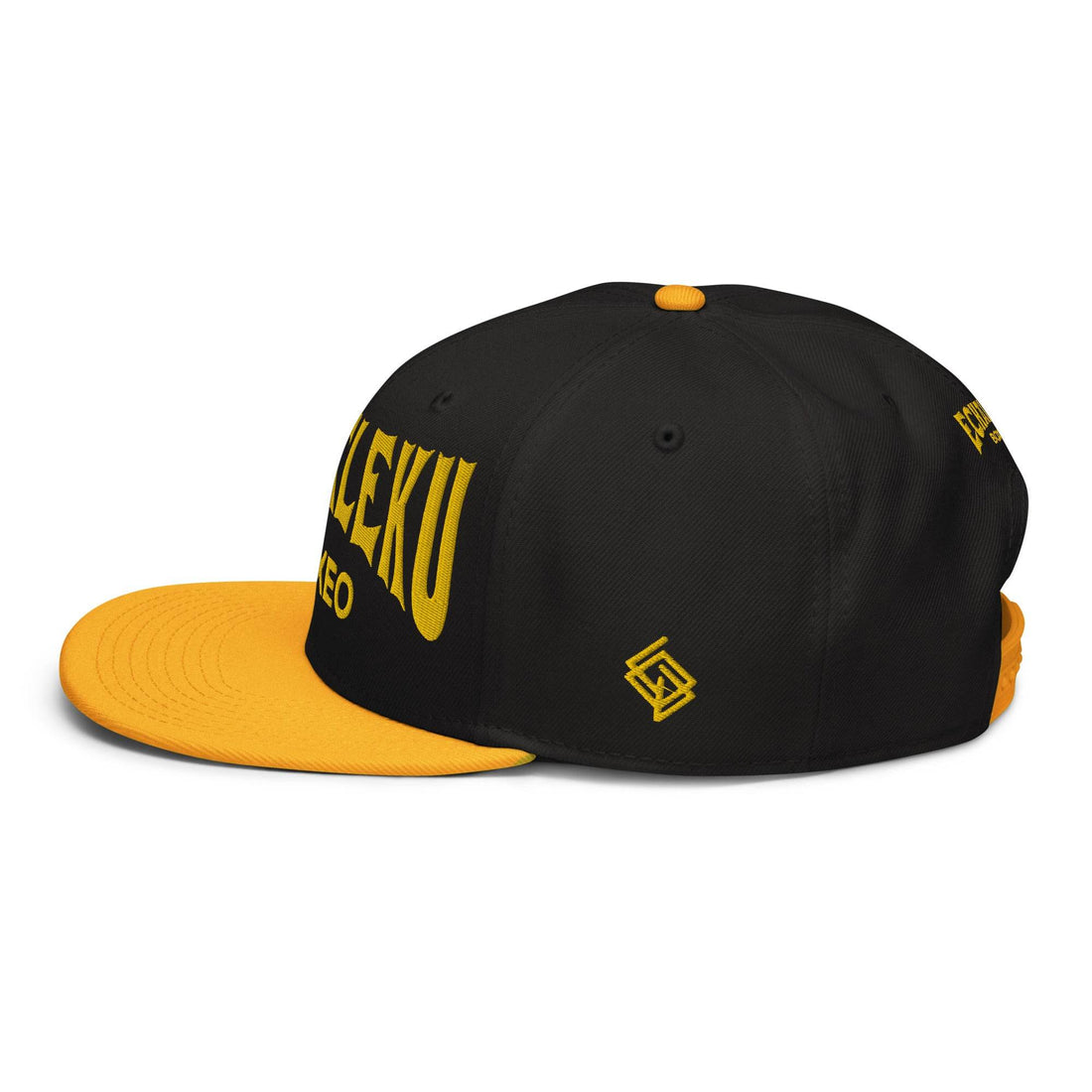 Gorra Echaleku Boxeo Snapback Hat Bicolor Negra y detalles en Dorado - Echaleku Boxeo
