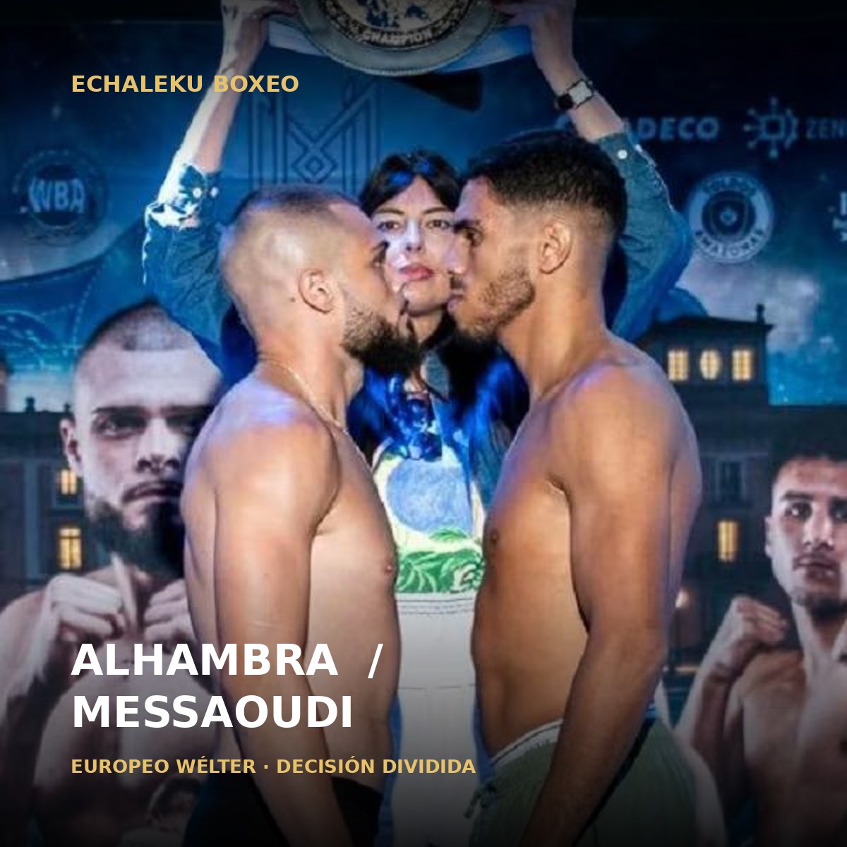 Aarón Alhambra y Anas Messaoudi en el cara a cara de su revancha por el europeo wélter