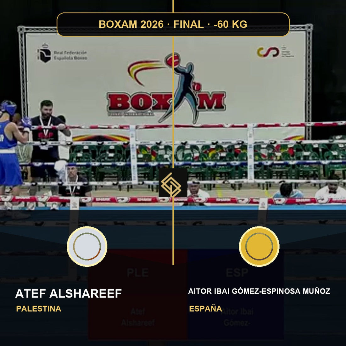 Final del BOXAM 2026 -60 KG: Atef Alshareef contra Aitor Ibai Gómez-Espinosa Muñoz