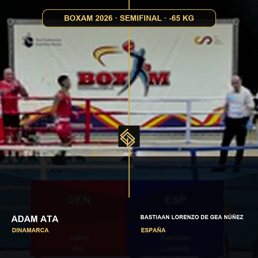 Semifinal del BOXAM 2026 -65 KG: Adam Ata contra Bastiaan Lorenzo de Gea Núñez