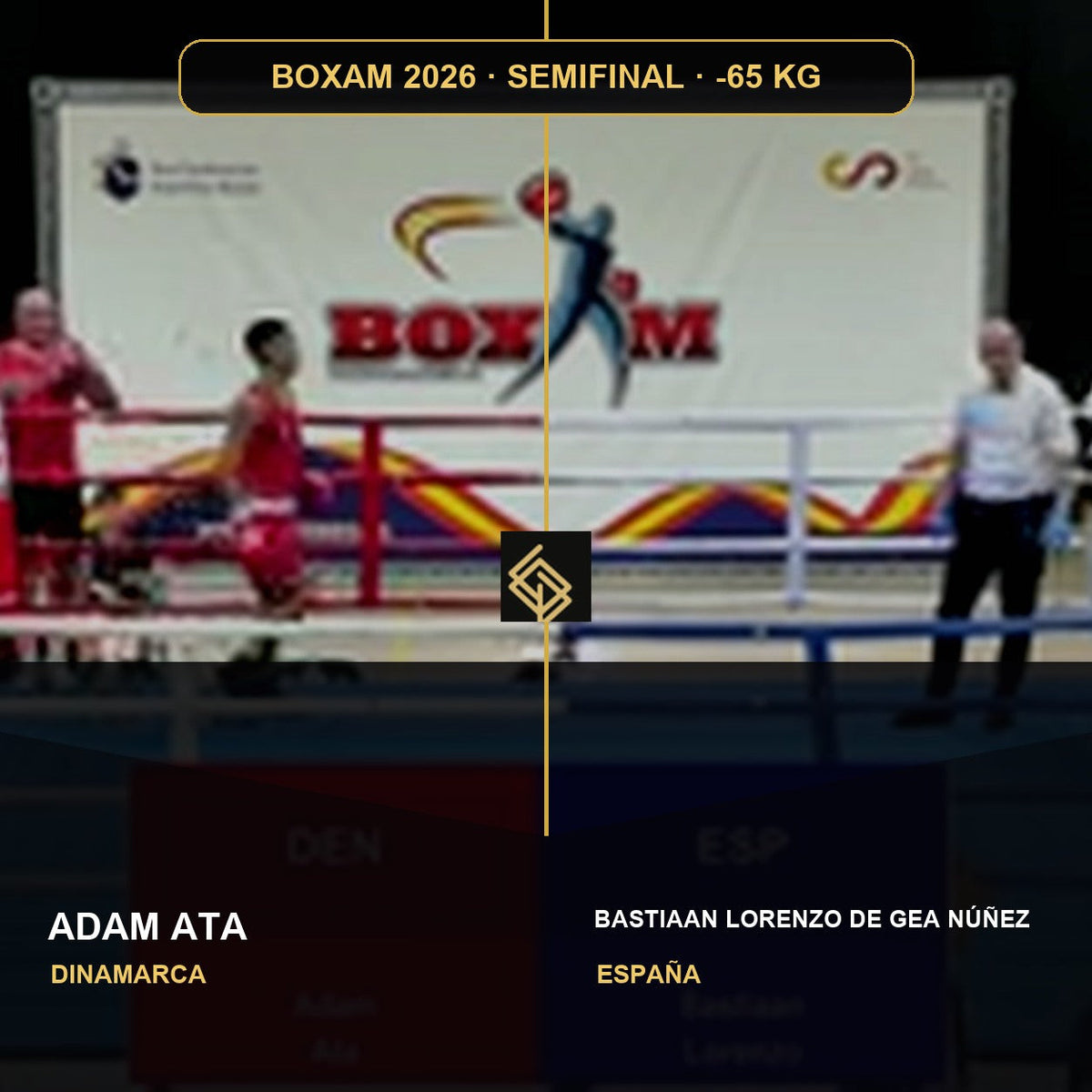 Semifinal del BOXAM 2026 -65 KG: Adam Ata contra Bastiaan Lorenzo de Gea Núñez