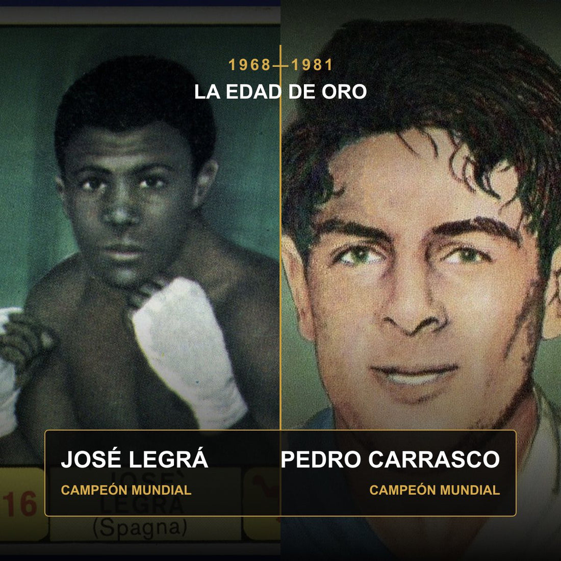 José Legrá y Pedro Carrasco representan la edad de oro del boxeo español entre 1968 y 1981