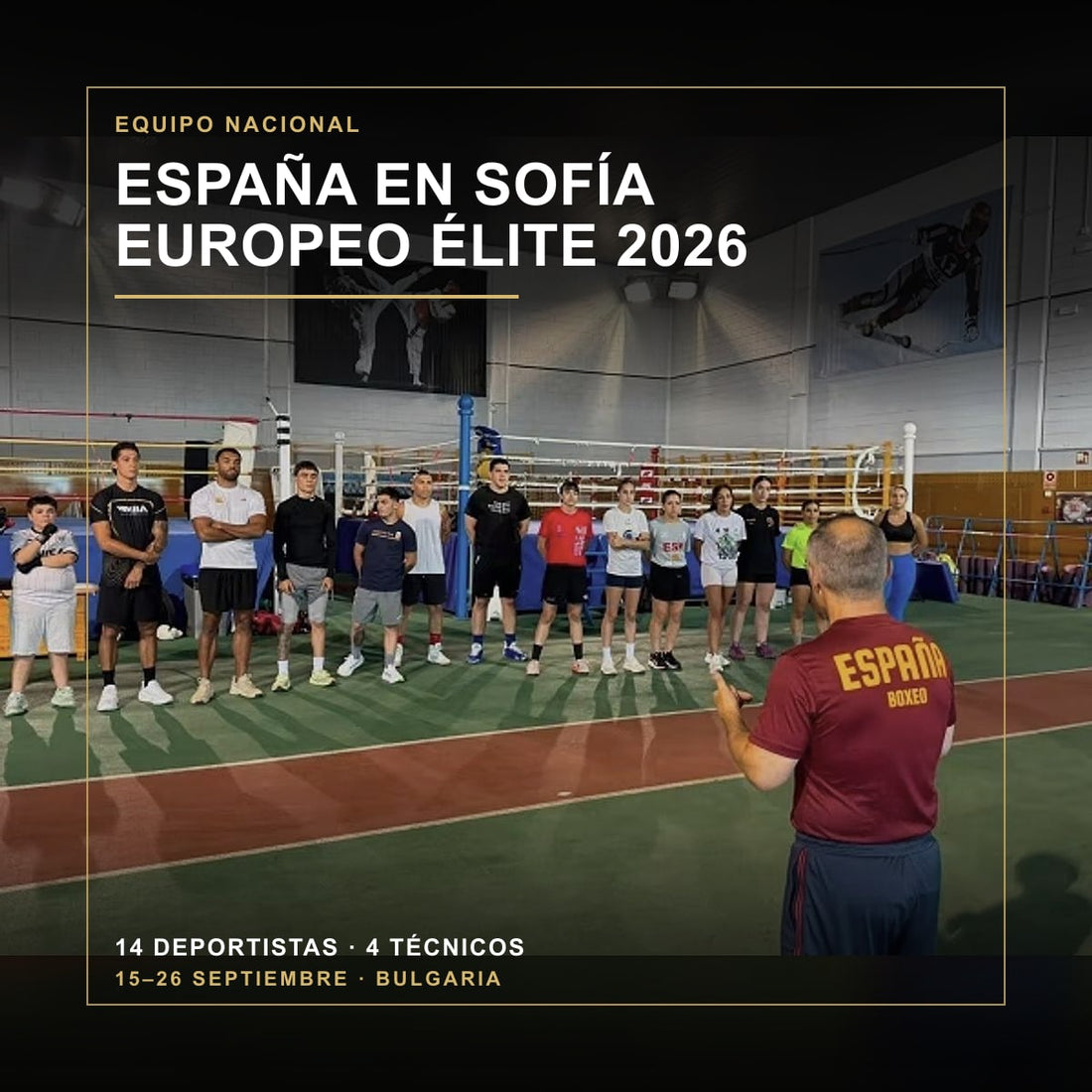 Equipo Nacional español de boxeo en la concentración de Sierra Nevada antes del Europeo Élite de Sofía 2026