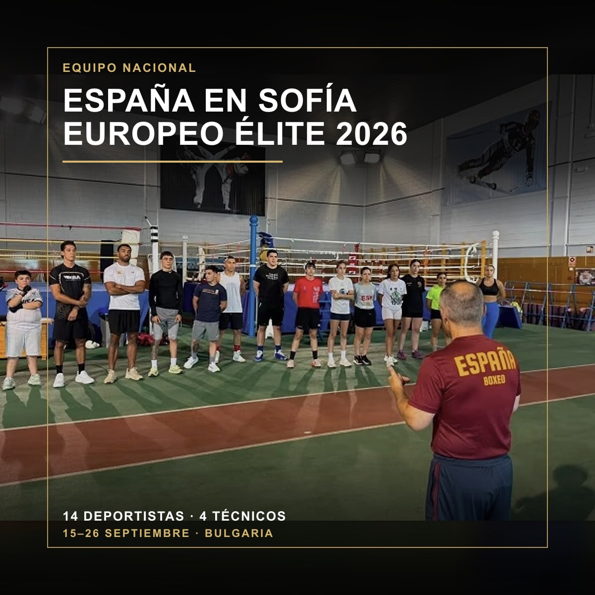 Equipo Nacional español de boxeo en la concentración de Sierra Nevada antes del Europeo Élite de Sofía 2026
