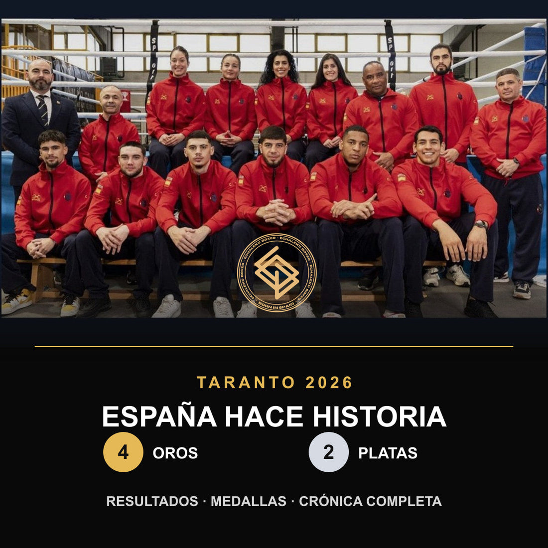 Equipo Nacional español de boxeo en Taranto 2026, protagonista de cuatro oros y dos platas