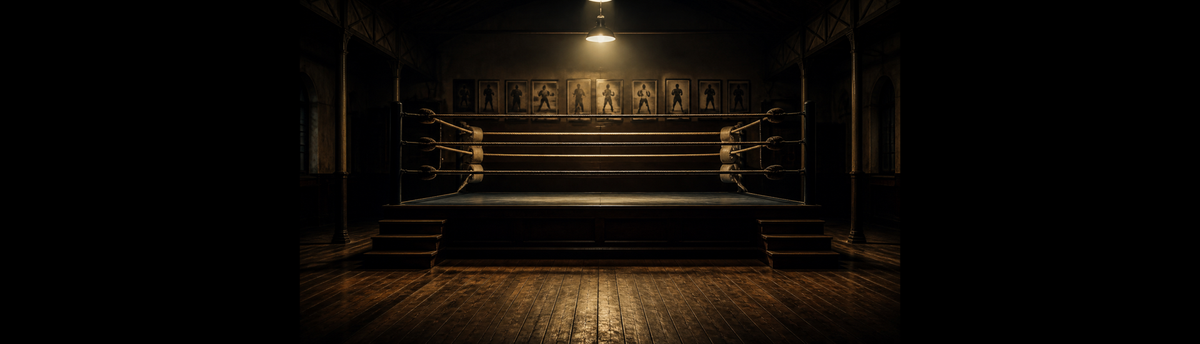 Ring clásico que representa la historia del boxeo en España