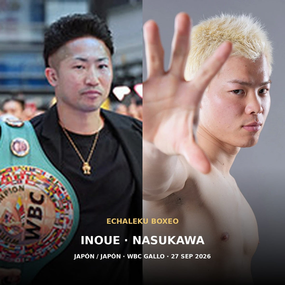 Takuma Inoue y Tenshin Nasukawa, protagonistas de la revancha por el mundial WBC gallo