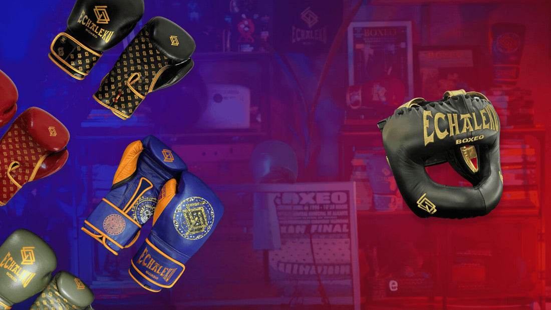 Guantes y casco Echaleku Boxeo para organizar el primer equipo por prioridades
