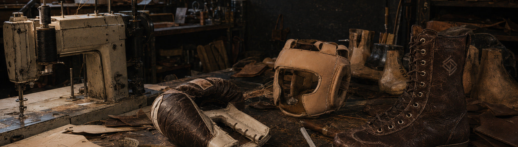Guantes, casco y botas de boxeo Echaleku Boxeo fabricados en piel natural