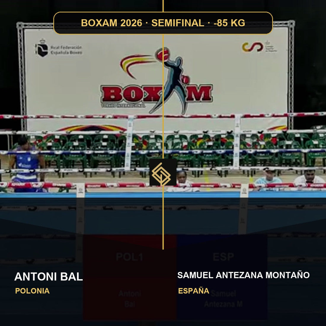 Semifinal del BOXAM 2026 -85 KG: Antoni Bal contra Samuel Antezana Montaño