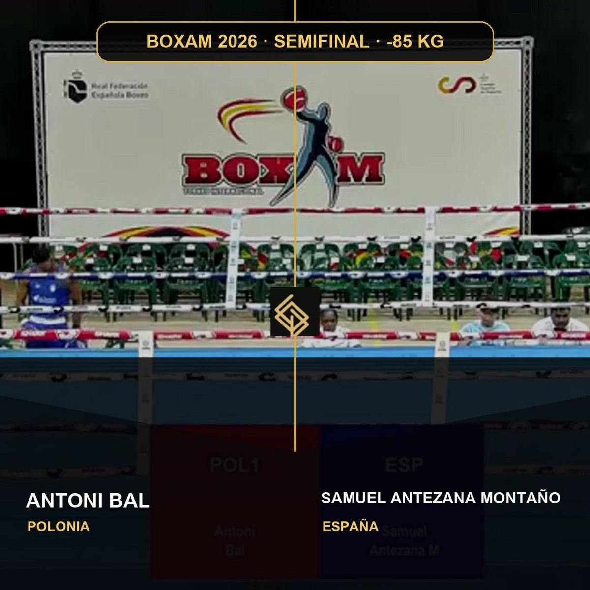 Semifinal del BOXAM 2026 -85 KG: Antoni Bal contra Samuel Antezana Montaño