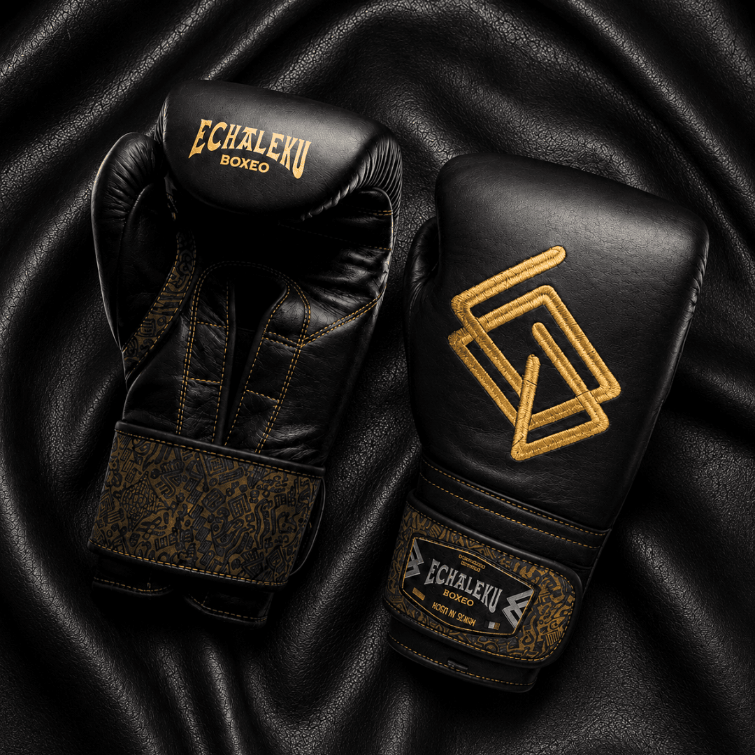 Guantes de boxeo oro del inframundo