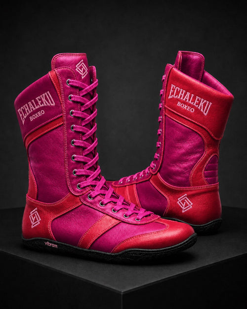 Botas Merino Echaleku Boxeo en esmeralda y turquesa con suela negra Vibram