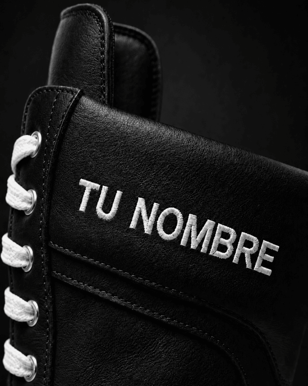 Botas de boxeo - Negro y blanco