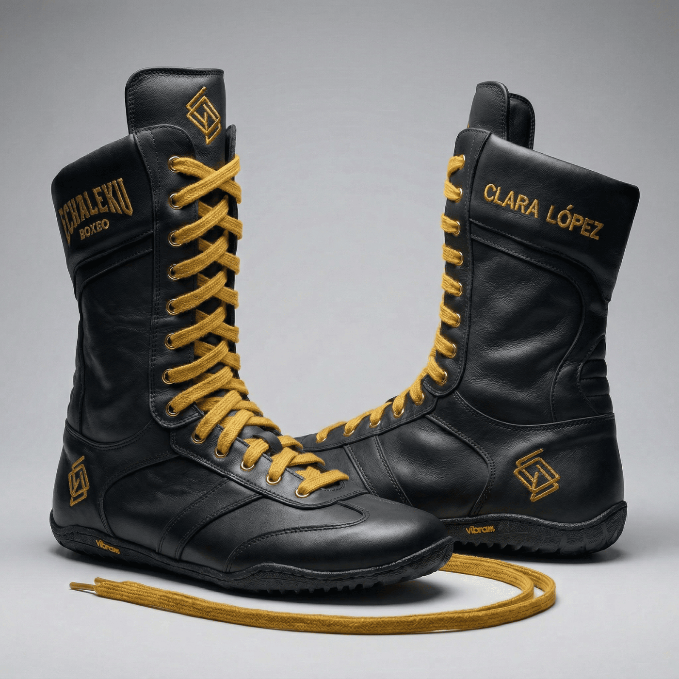 Botas Boxeo UNISEX de piel para entrenamiento y competición  "PERSONALIZADAS CON TU NOMBRE BORDADO" - MODELO MERINO