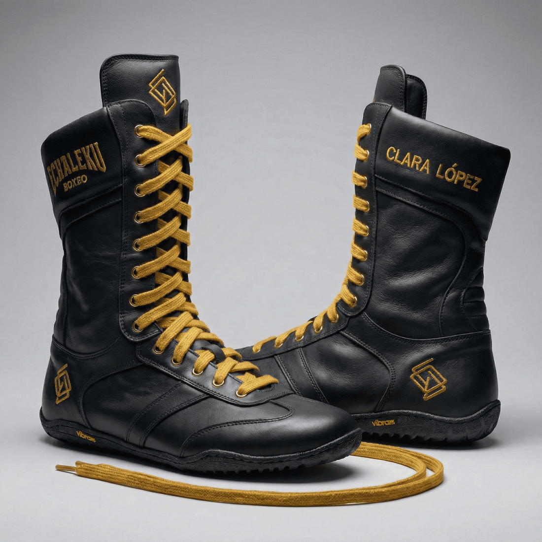 Botas Boxeo UNISEX de piel para entrenamiento y competición  "PERSONALIZADAS CON TU NOMBRE BORDADO" - MODELO MERINO