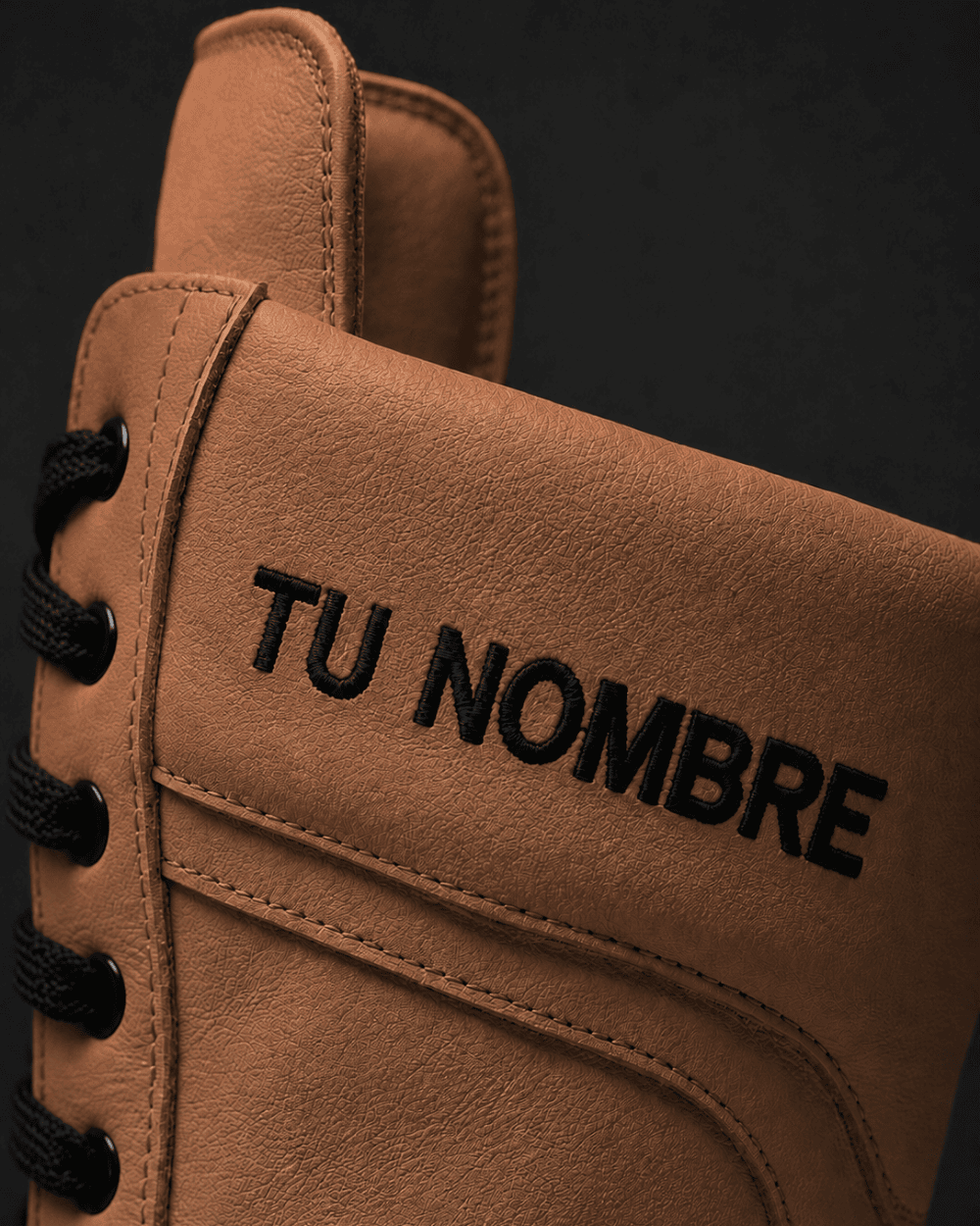 Botas de boxeo - Taupe y negro