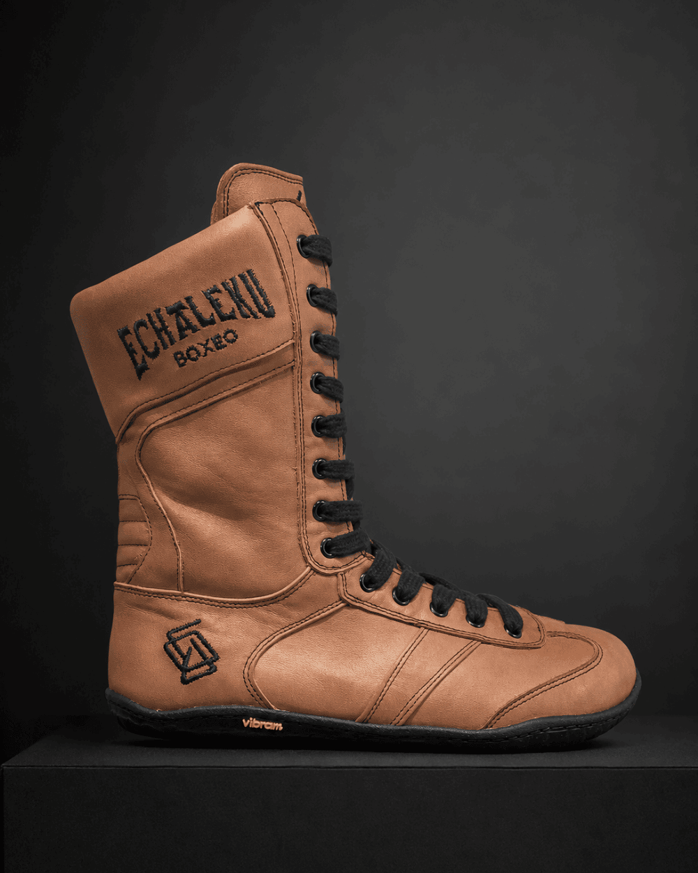Botas de boxeo - Taupe y negro