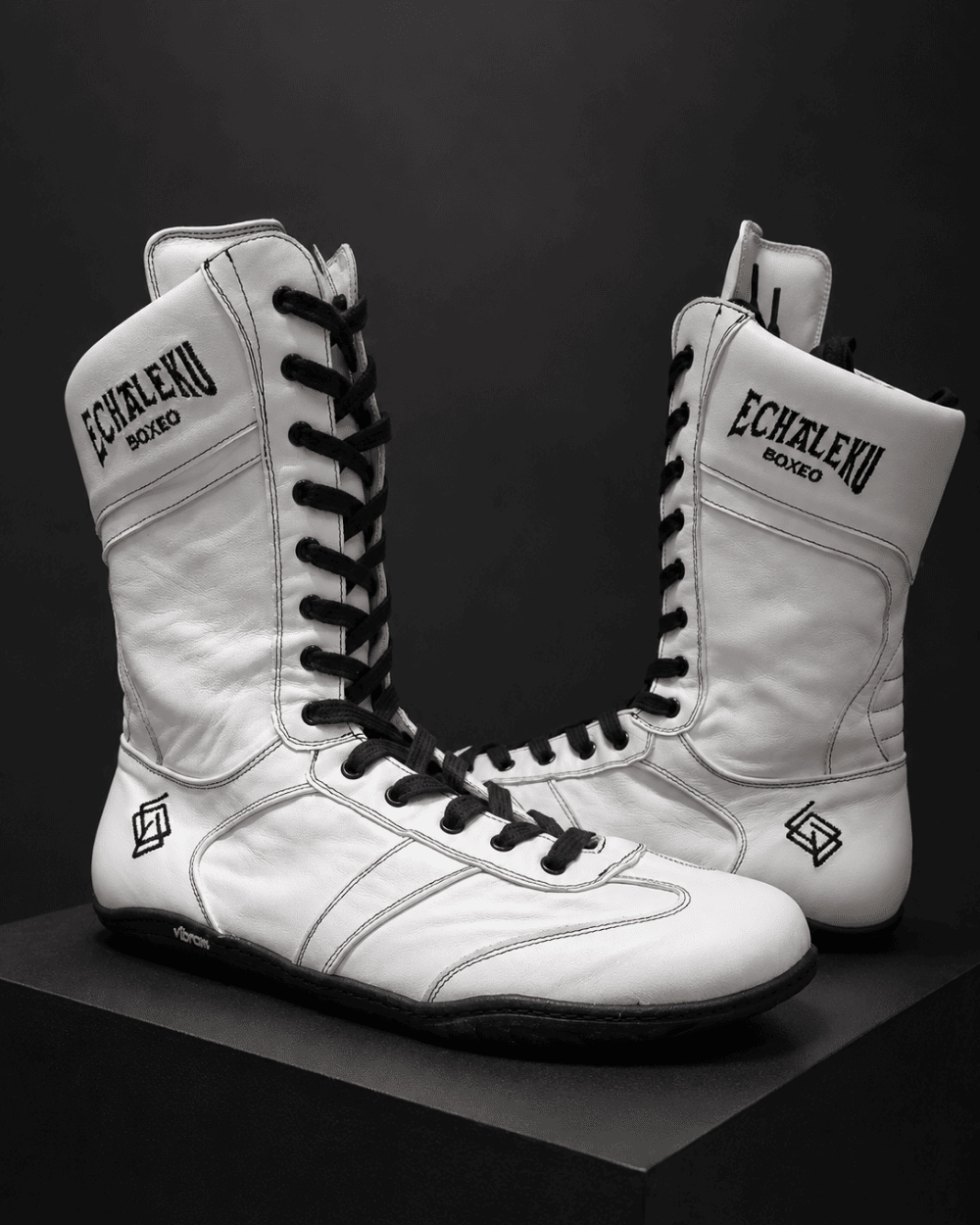 Botas de boxeo - Blanco y negro