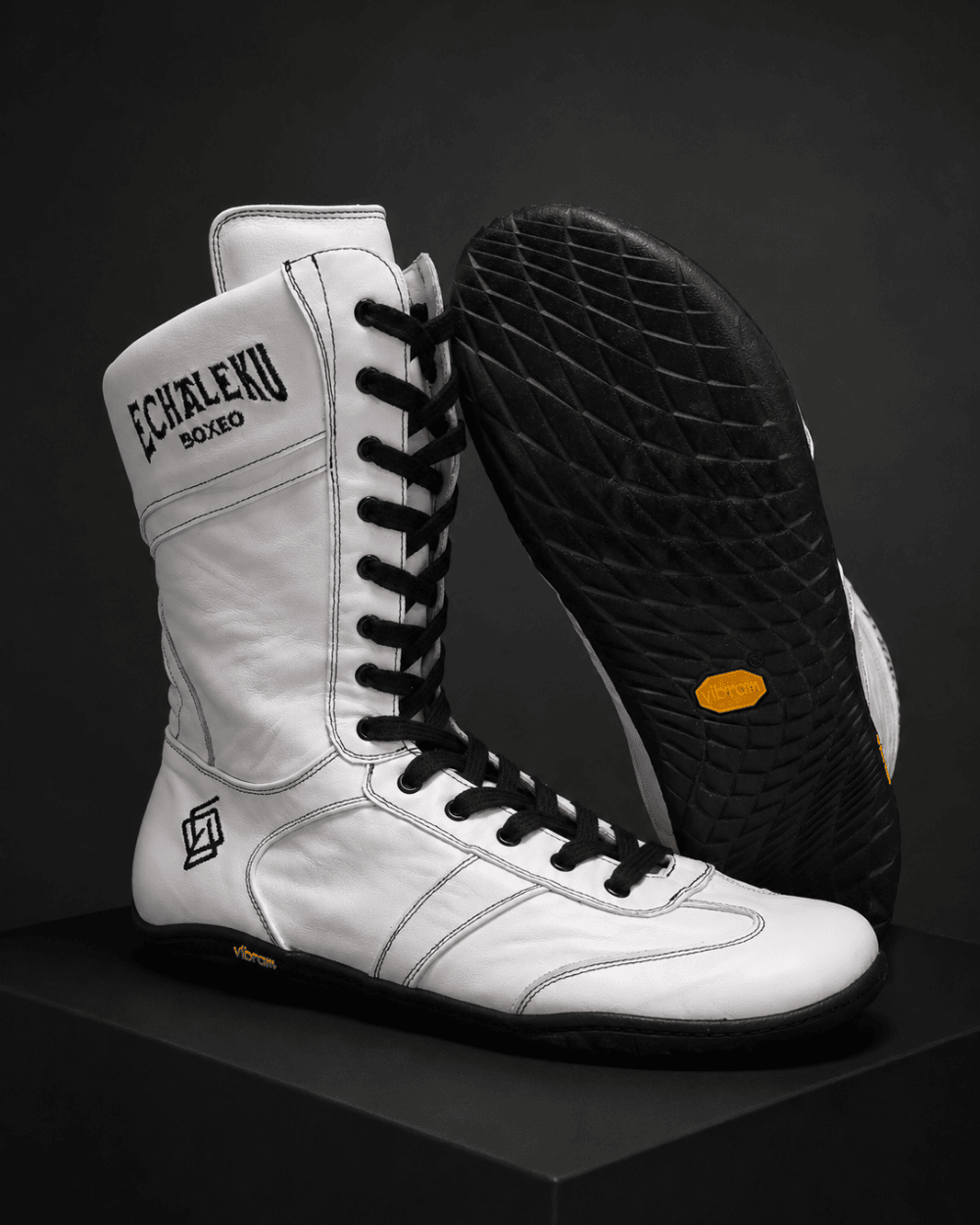 Botas de boxeo - Blanco y negro