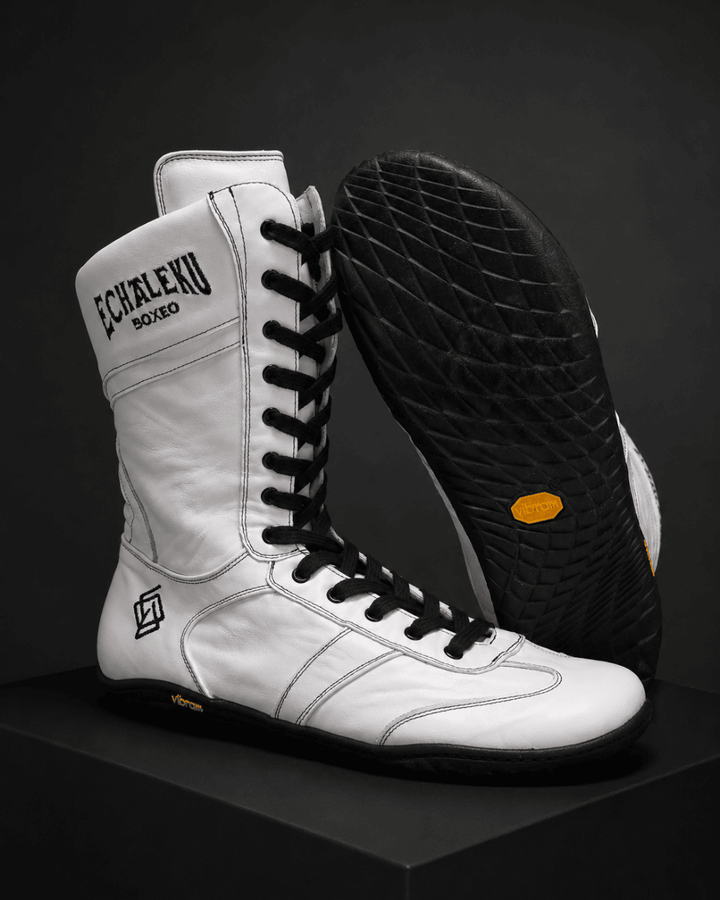 Botas de boxeo - Blanco y negro