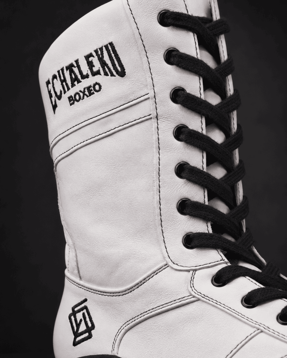 Botas de boxeo - Blanco y negro