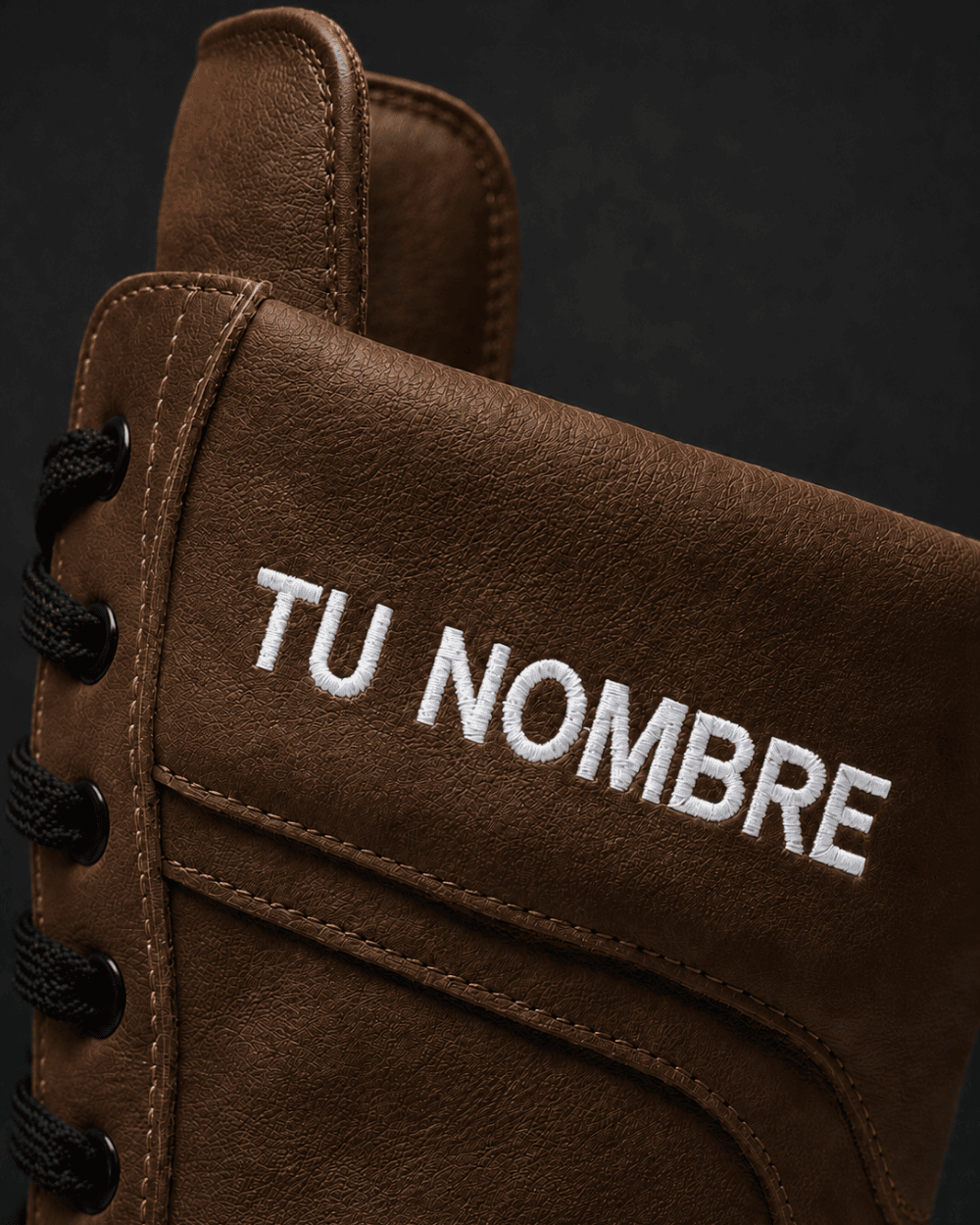 Botas de boxeo - Marrón y blanco