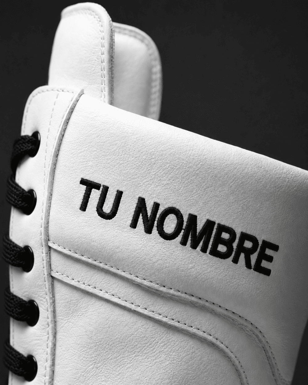 Botas de boxeo - Blanco y negro
