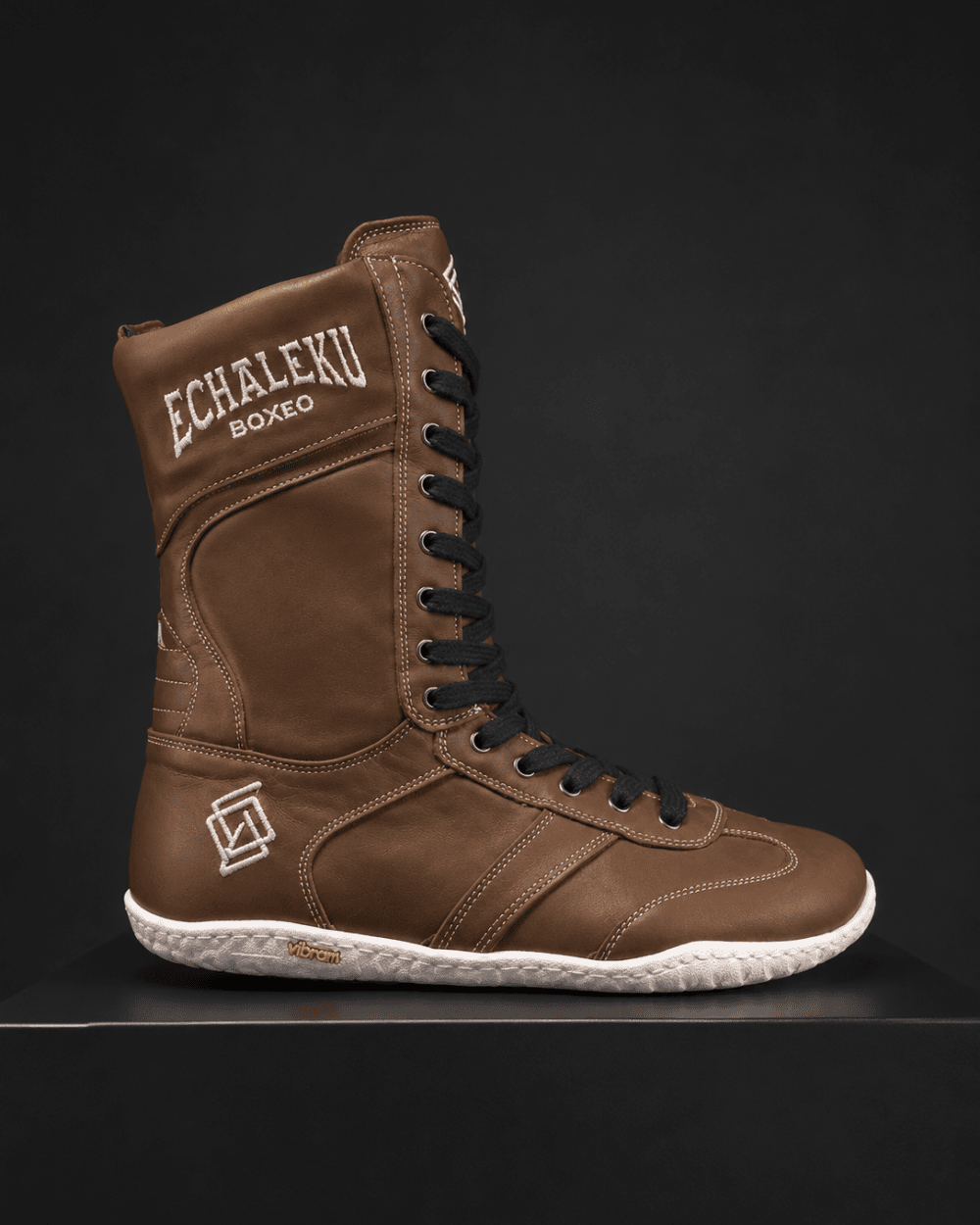 Botas de boxeo - Marrón y blanco