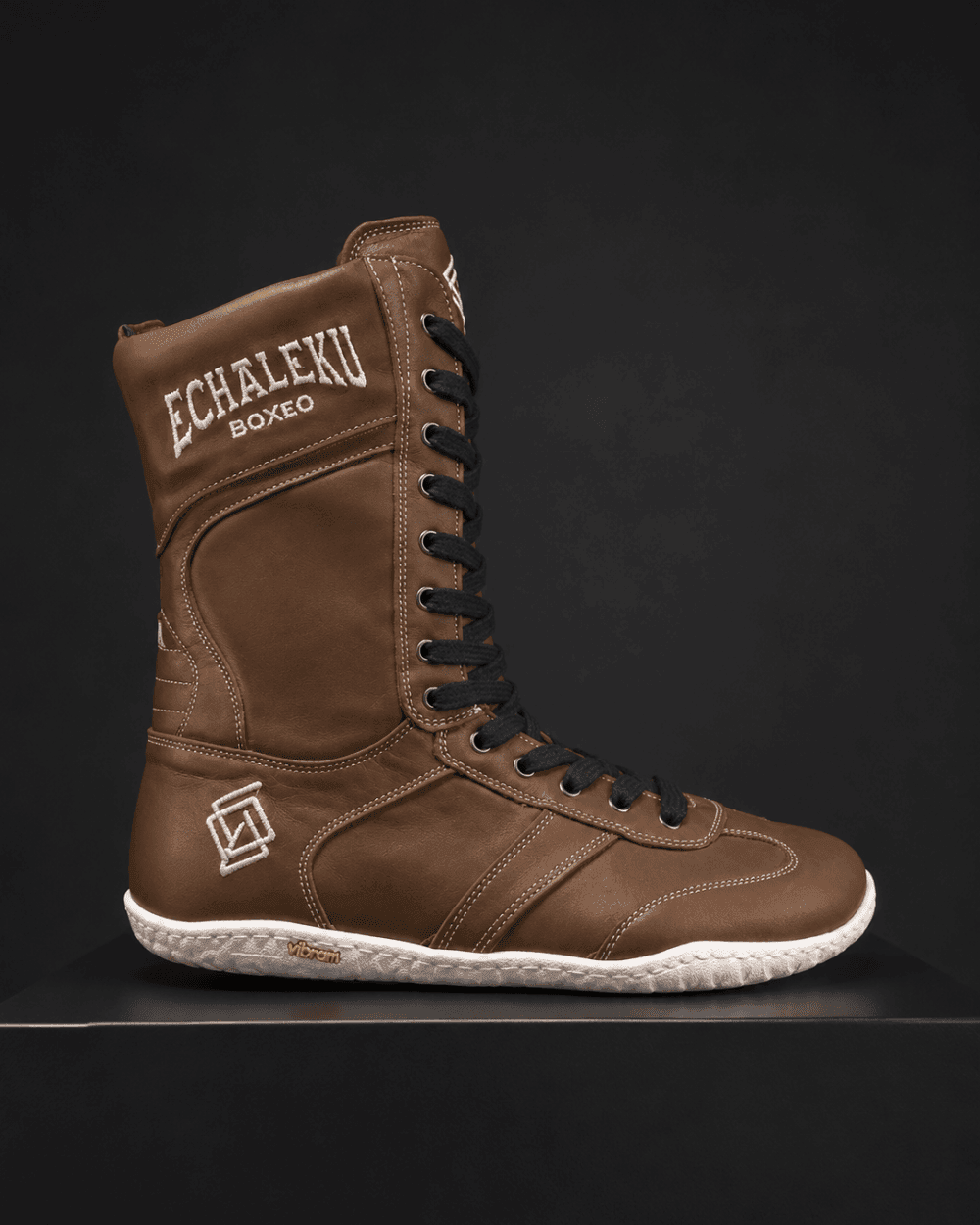 Botas de boxeo - Marrón y blanco