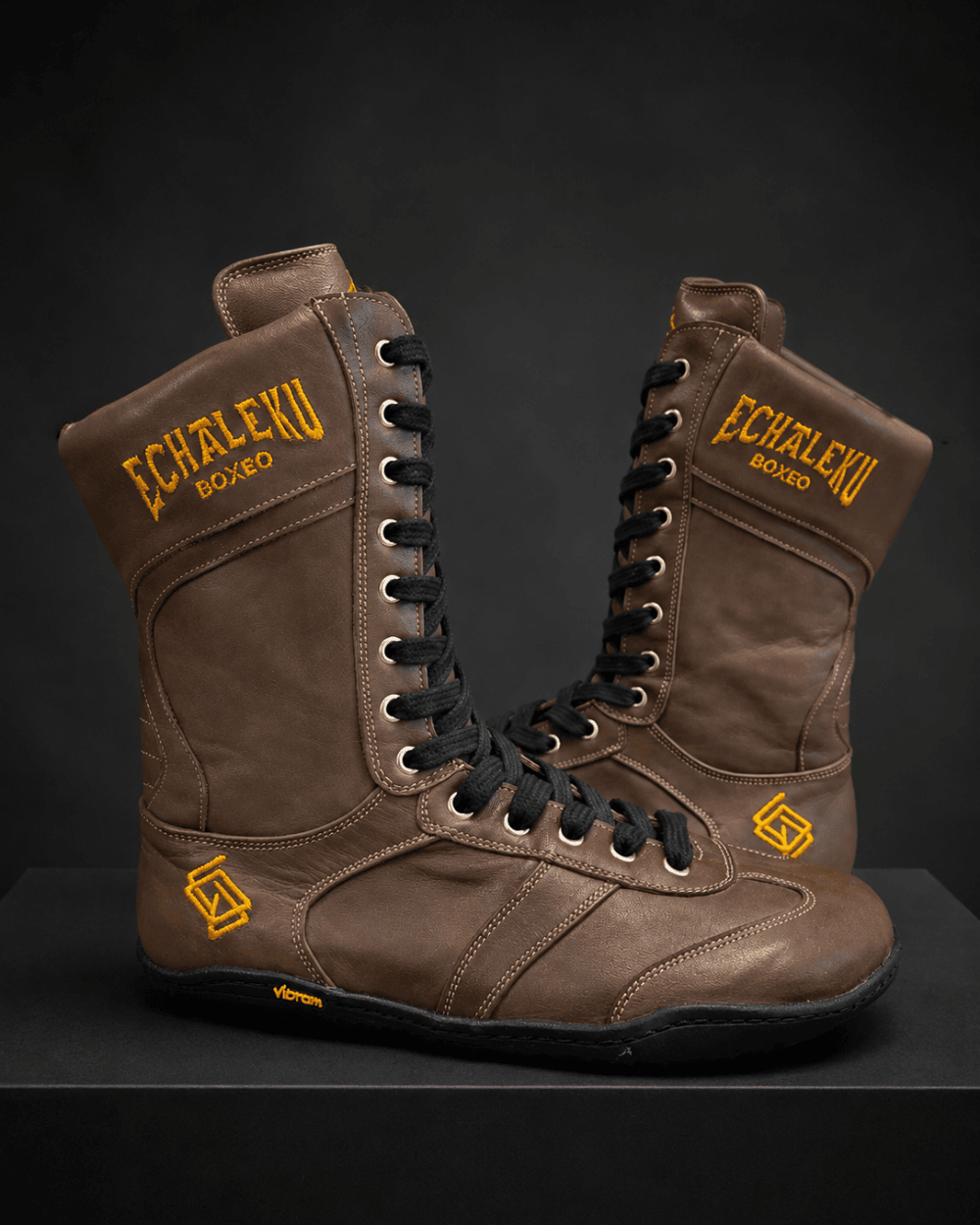 Botas de boxeo - Marrón y negro
