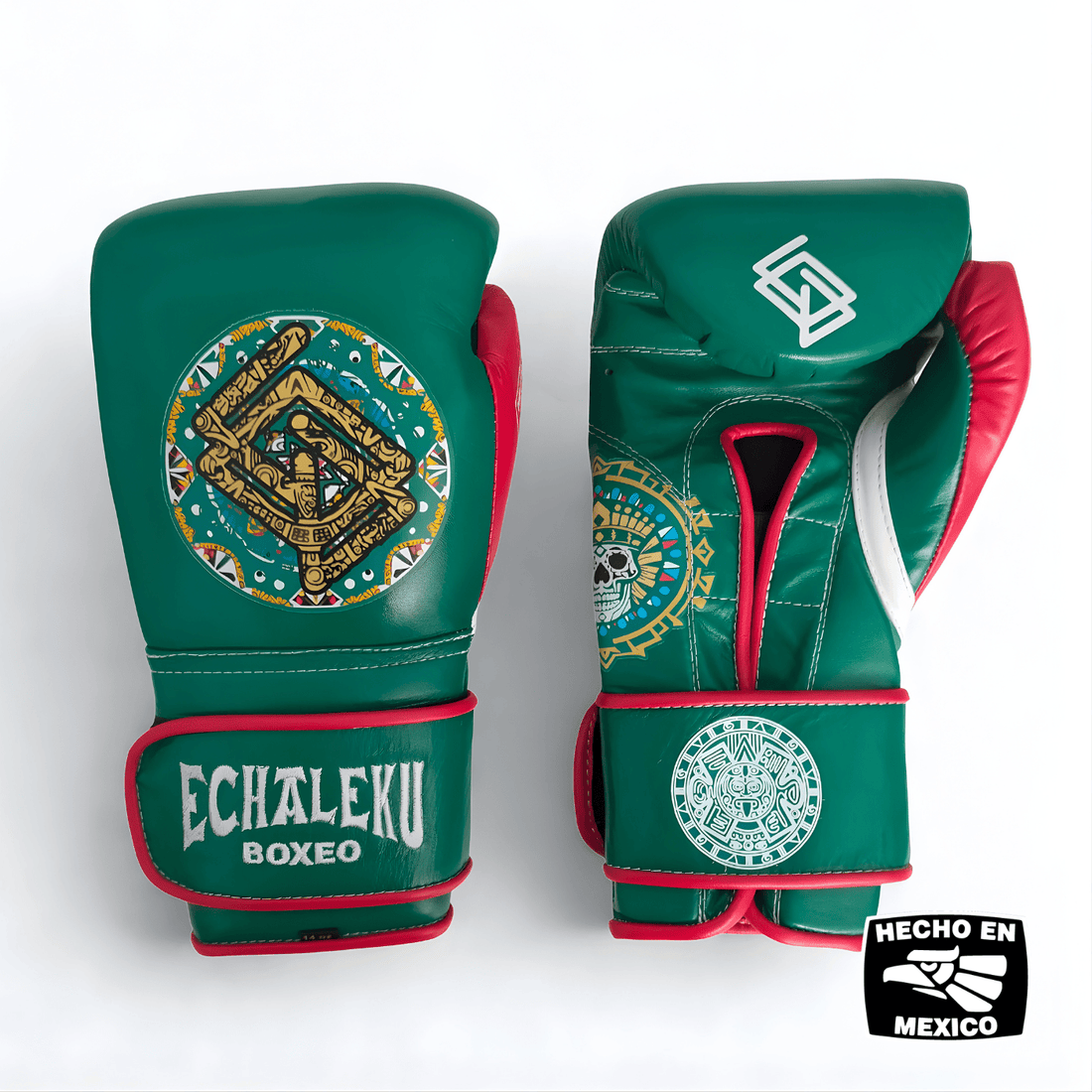 Guantes de Boxeo Azteca · 100% Piel · Fabricados en México · Orgullo Mexicano