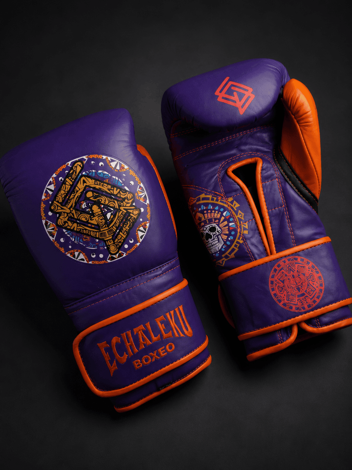 Guantes de Boxeo Azteca · 100% Piel · Fabricados en México · Vida o Muerte