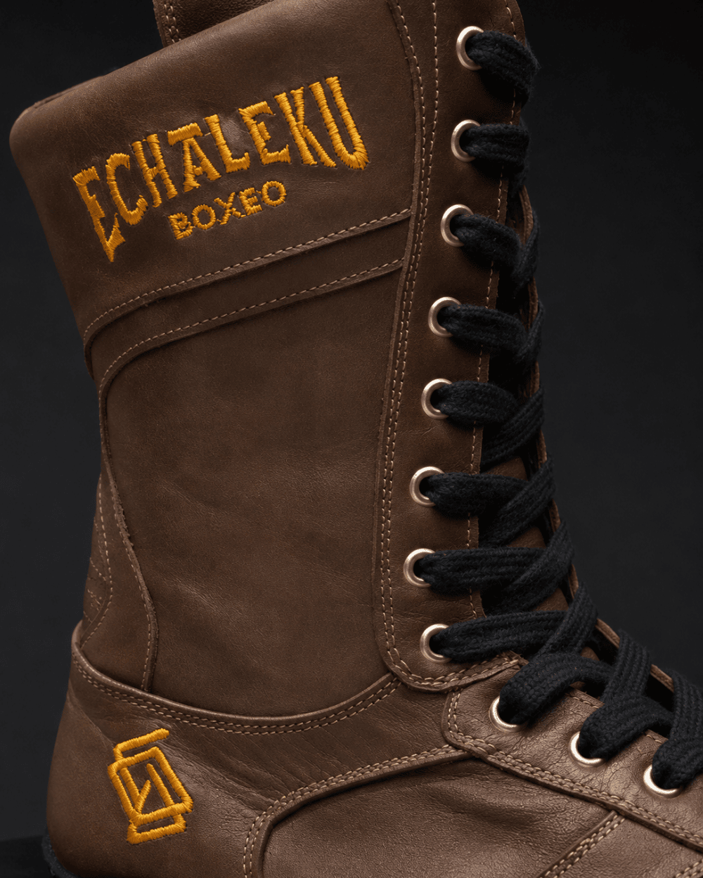 Botas de boxeo - Marrón y negro