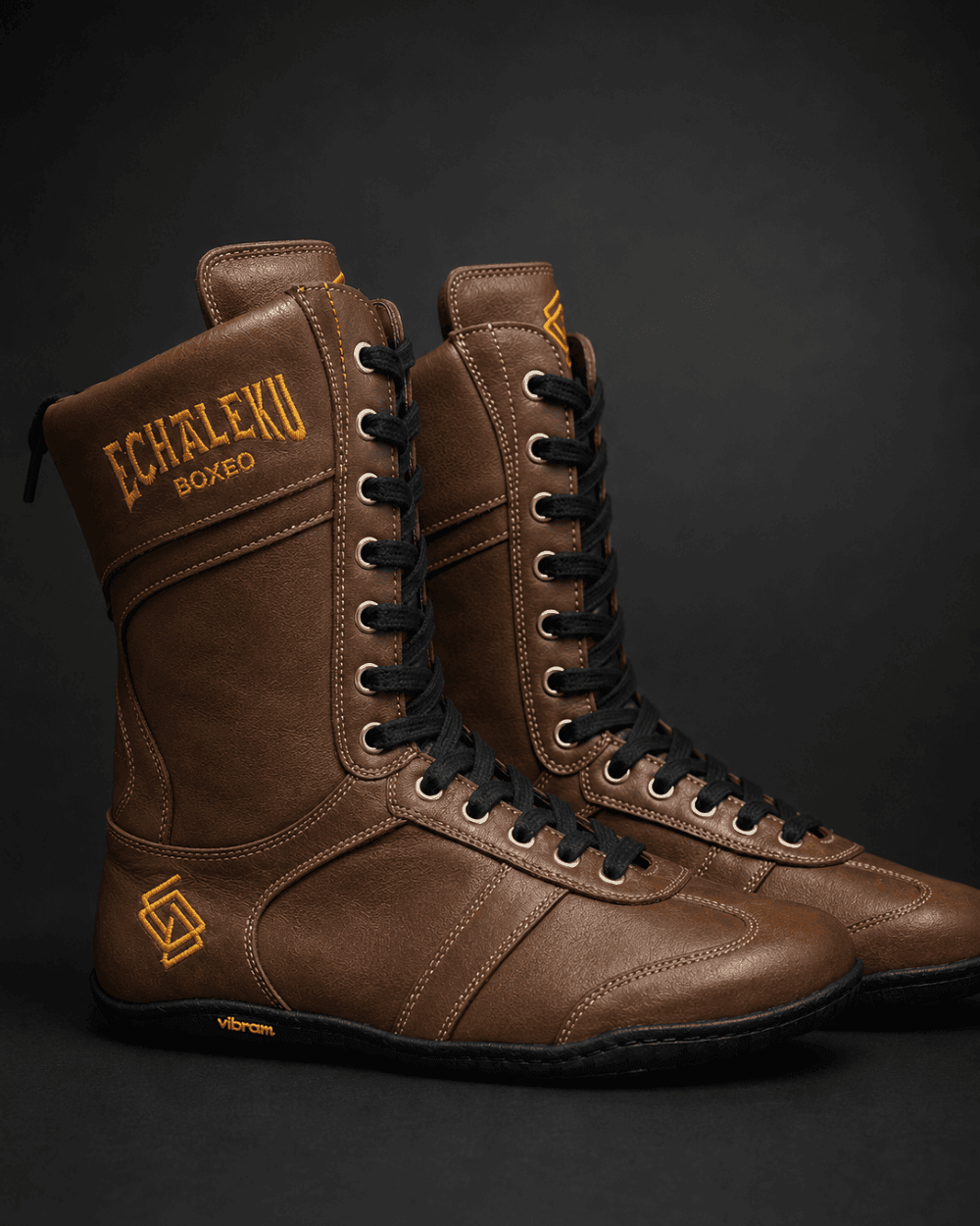 Botas de boxeo - Marrón y negro
