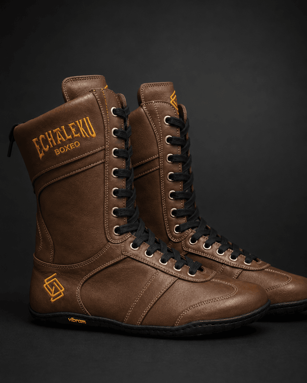 Botas de boxeo - Marrón y negro