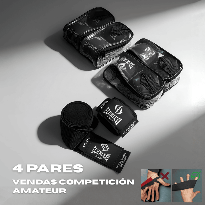 (PACK DE 4) VENDAS BOXEO COMPETICIÓN AMATEUR (GASTOS DE ENVÍO GRATIS EN PENÍNSULA)
