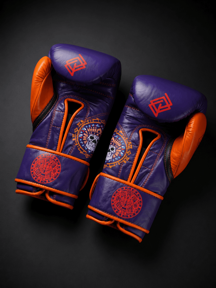 Guantes de Boxeo Azteca · 100% Piel · Fabricados en México · Vida o Muerte