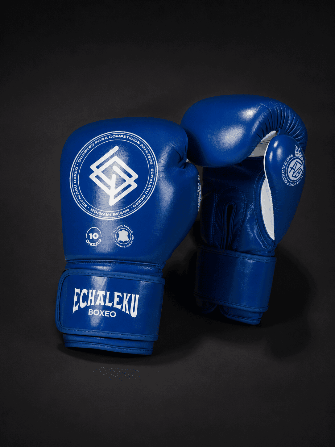 LIQUIDACION GUANTES COMPETICIÓN AMATEUR: Azul y Plateado. (FORRO TEJIDO)