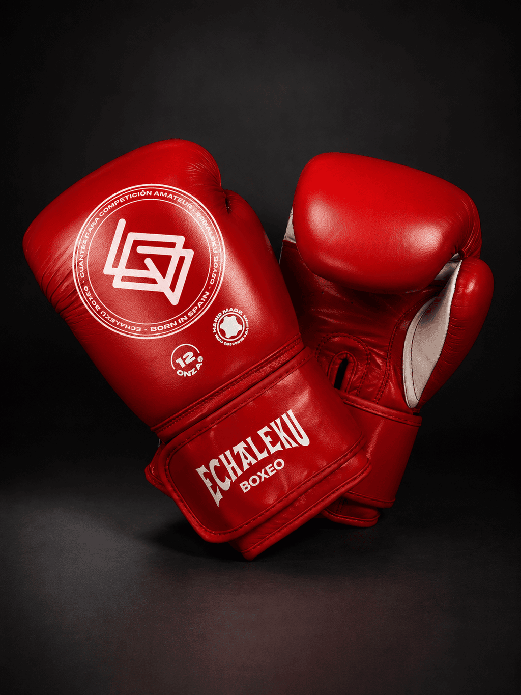 LIQUIDACION GUANTES COMPETICIÓN AMATEUR: Rojo y Plateado.  (FORRO TEJIDO)
