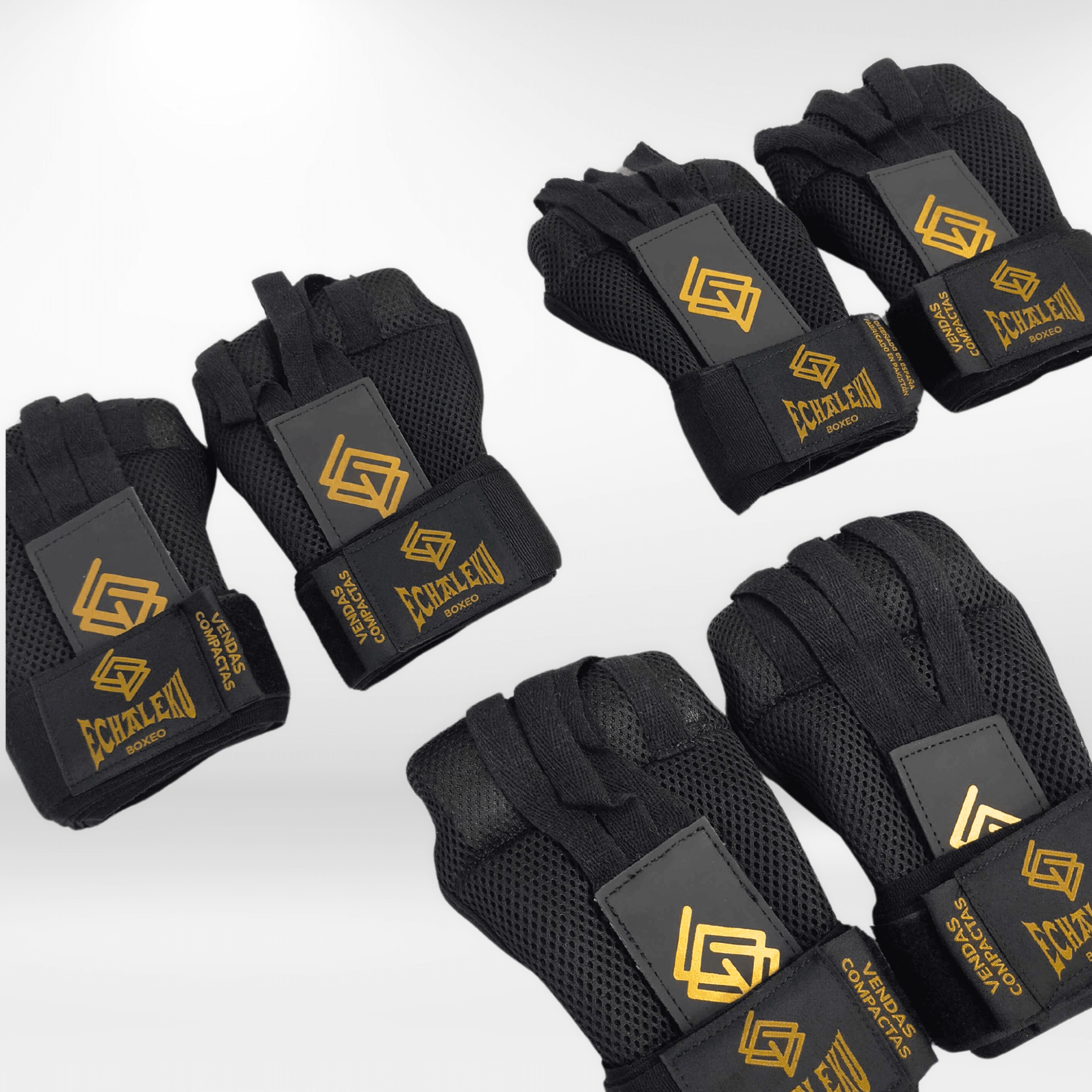 (Pack 3) Vendas de Boxeo Compactas Interdigitales (precio especial 28€/par) - Echaleku Boxeo