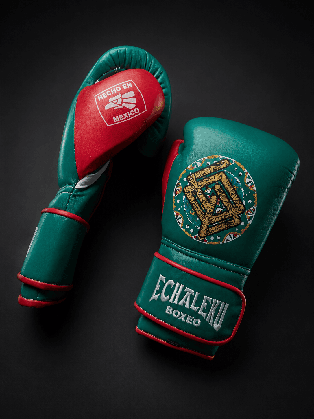 Guantes de Boxeo Azteca · 100% Piel · Fabricados en México · Orgullo Mexicano