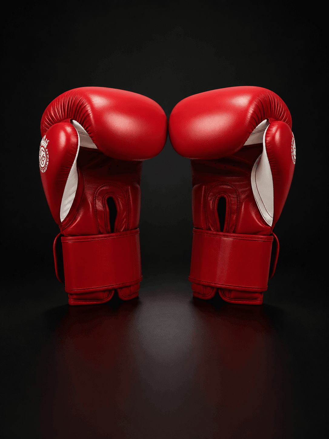 LIQUIDACION GUANTES COMPETICIÓN AMATEUR: Rojo y Plateado.  (FORRO TEJIDO)