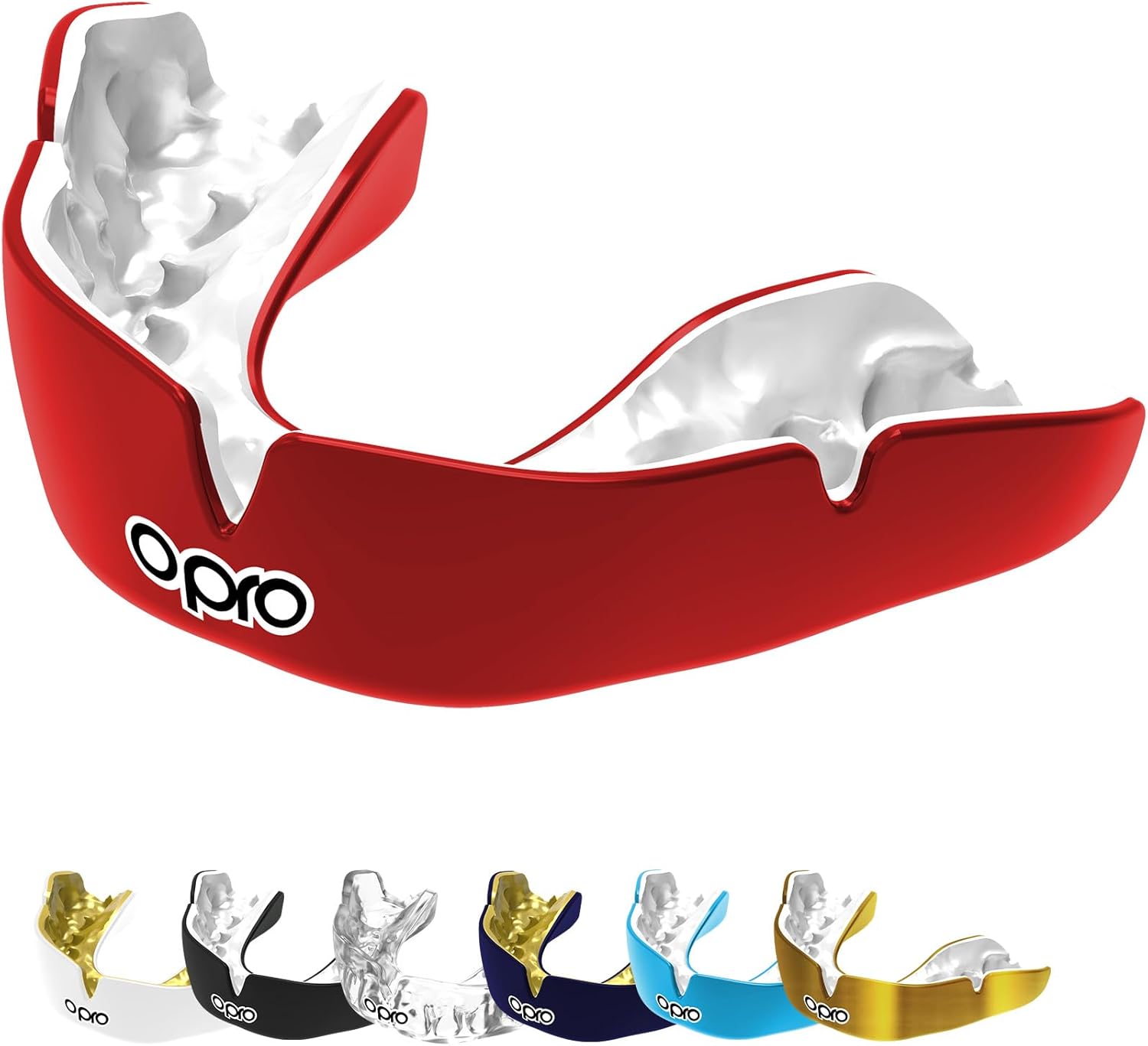 Protector bucal  boxeo marca Opro. Ajuste Instantáneo y Personalizado para adultos y niños